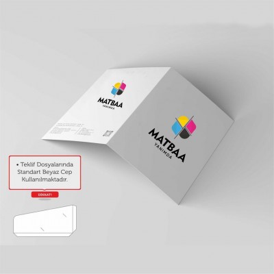 Teklif Dosyası Kabartma Laklı 23x31cm 350 gr 500 Adet